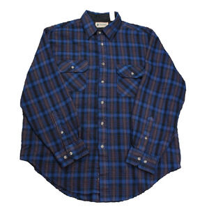 Northwest Territory Vintage Mens Large Flannel Blue Plaid